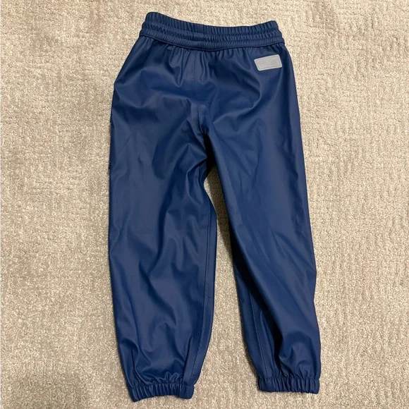 Hatley Navy Blue Unisex-Child Rain Pants Size 3 - Picture 2 of 3